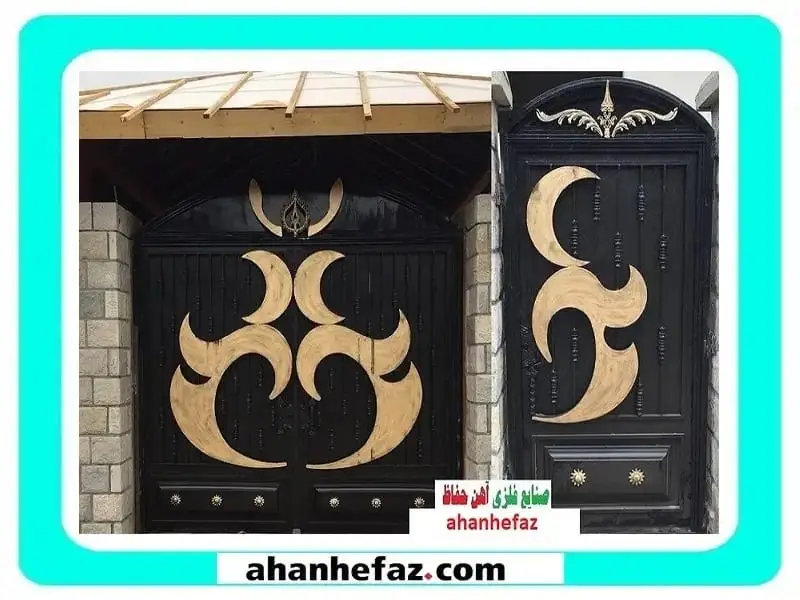 مدل درب حیاط ساده و شیک سه لنگه