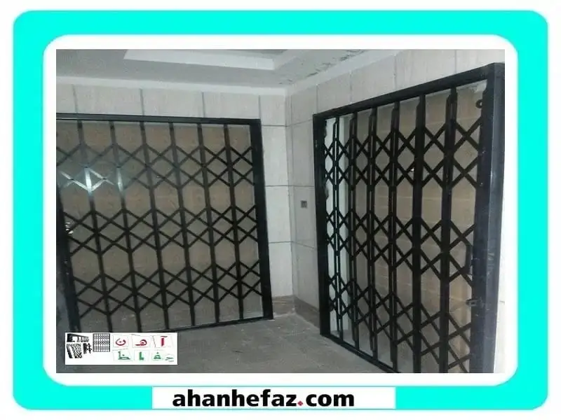 درب آکاردئونی حفاظ آهنی درب آپارتمان