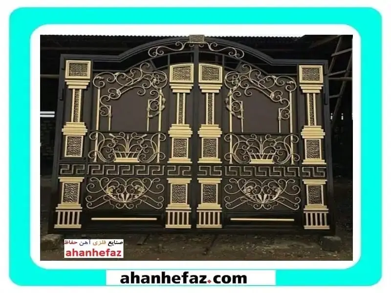 قیمت درب ویلایی فرفورژه آهنی لوکس ورودی ساختمان پارکینگی کلاسیک